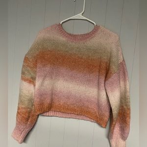 Pink/brown crop Sweater